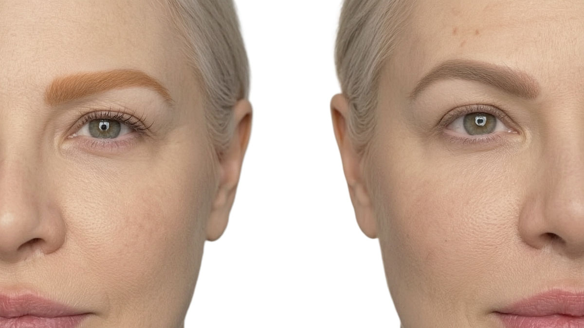 why color correction is needed in eyebrow tattoo work