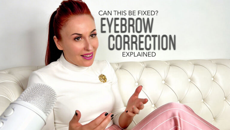 Eyebrow tattoo correction consultation