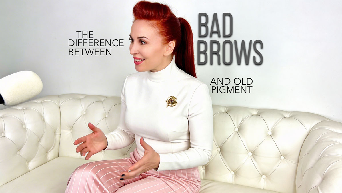 bad microblading vs old pigment