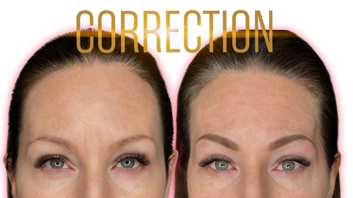 aged eyebrow tattoo pigment over time