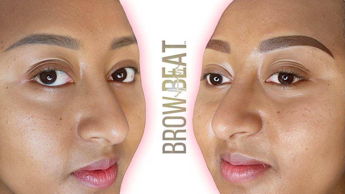 layered brow correction technique