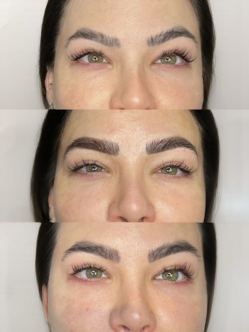 Grey Eyebrow Tattoo Refresh After Years