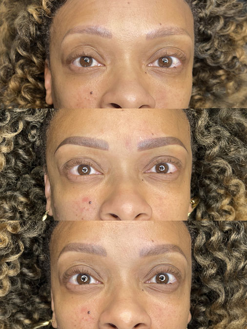 Faded Microblading Results Dallas