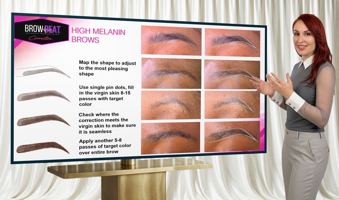 Eyebrow correction specialist teaching signs that blurry microblading needs more than a refresh